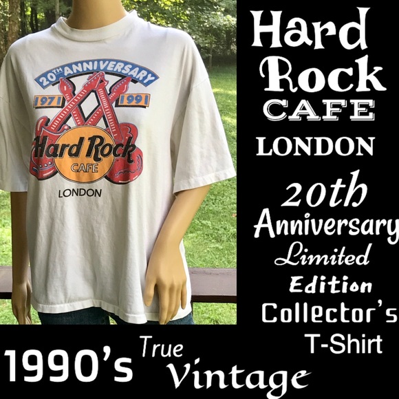 Vintage Tops - ▪️VTG▪️HARD ROCK CAFE▪️20th Anniversary London Tee